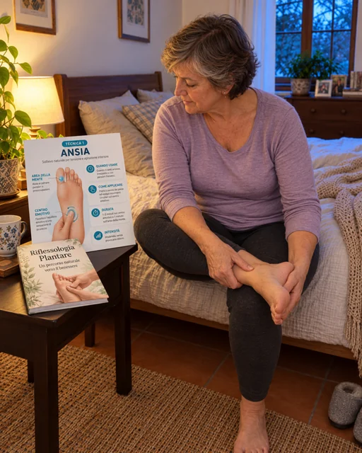 Consultazione della scheda di riflessologia a casa